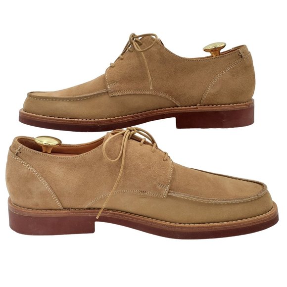 NEW To Boot New York Adam Derrick Italy Men 8 Tan Brown Suede Dress Shoe Oxfords - Picture 8 of 15